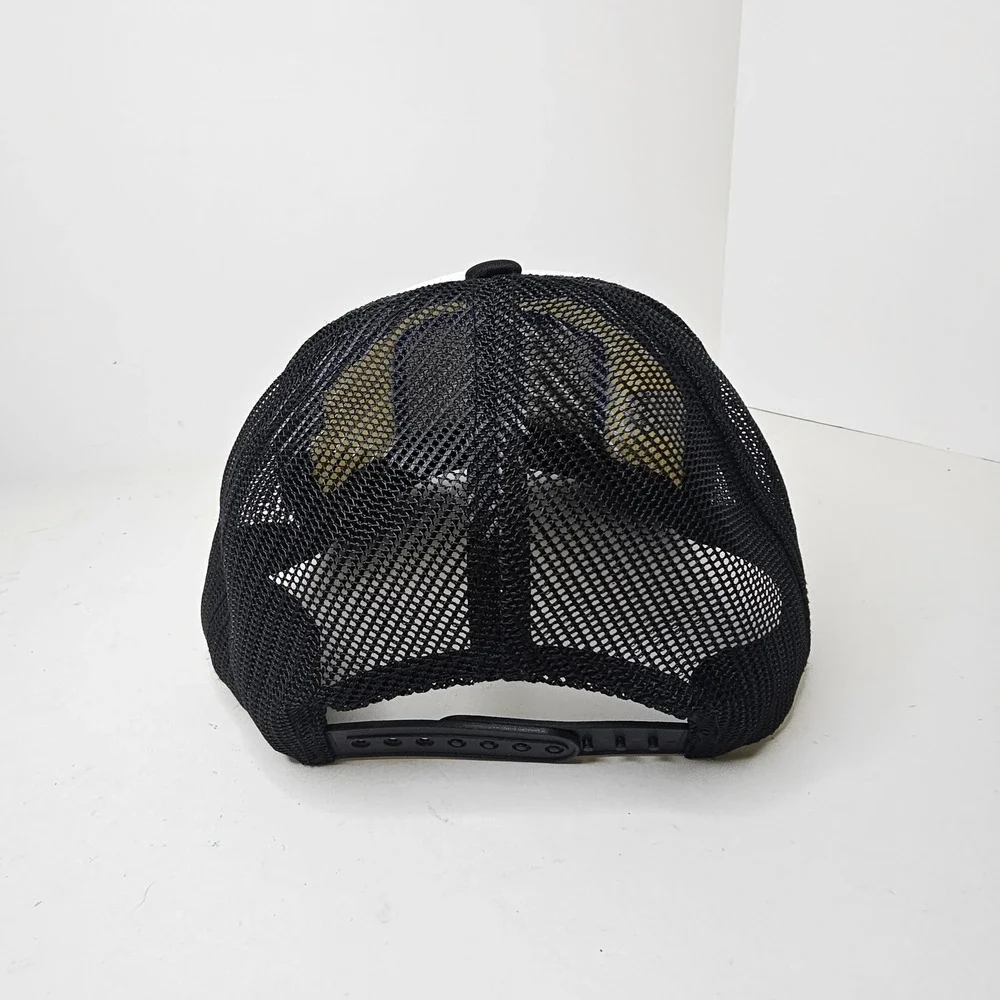 Decky Street Dept Trenches USA Trucker Hat Black White Snapback Cap 6025